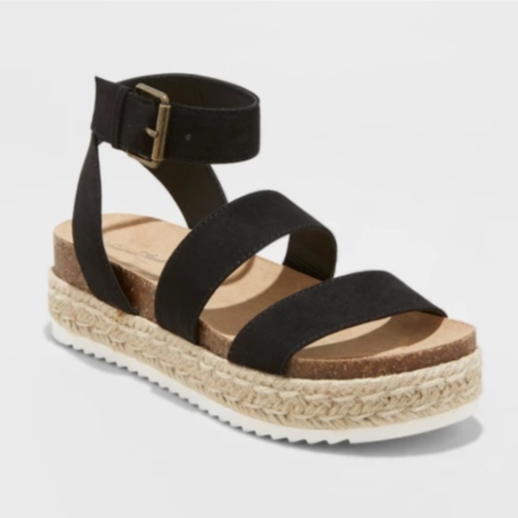 black espadrille sandals target